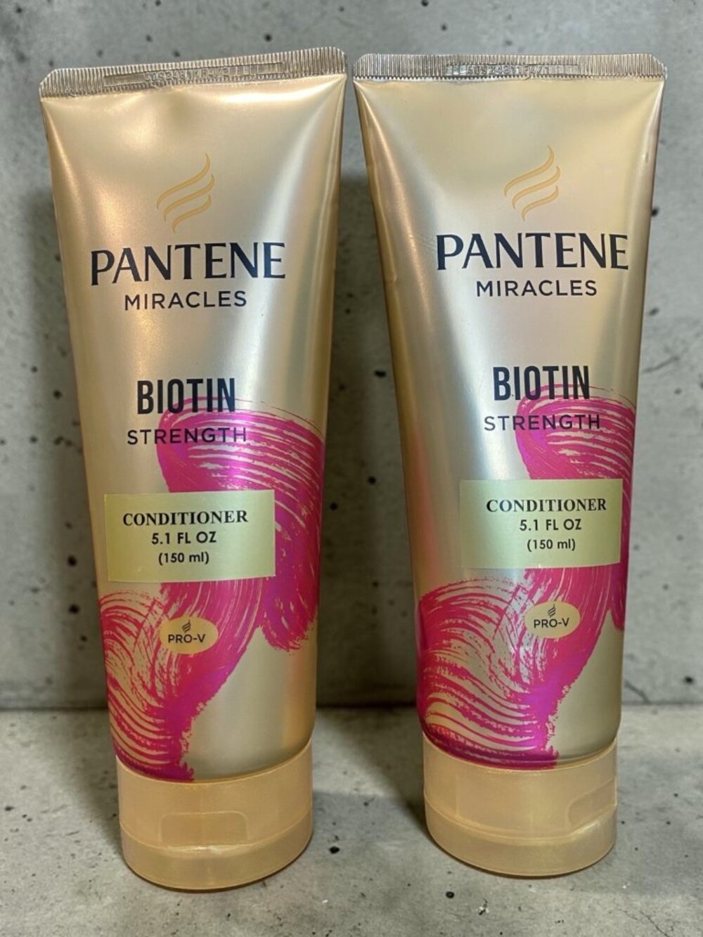 2 X Pantene miracles biotin conditioner 5.1 fluid ounces